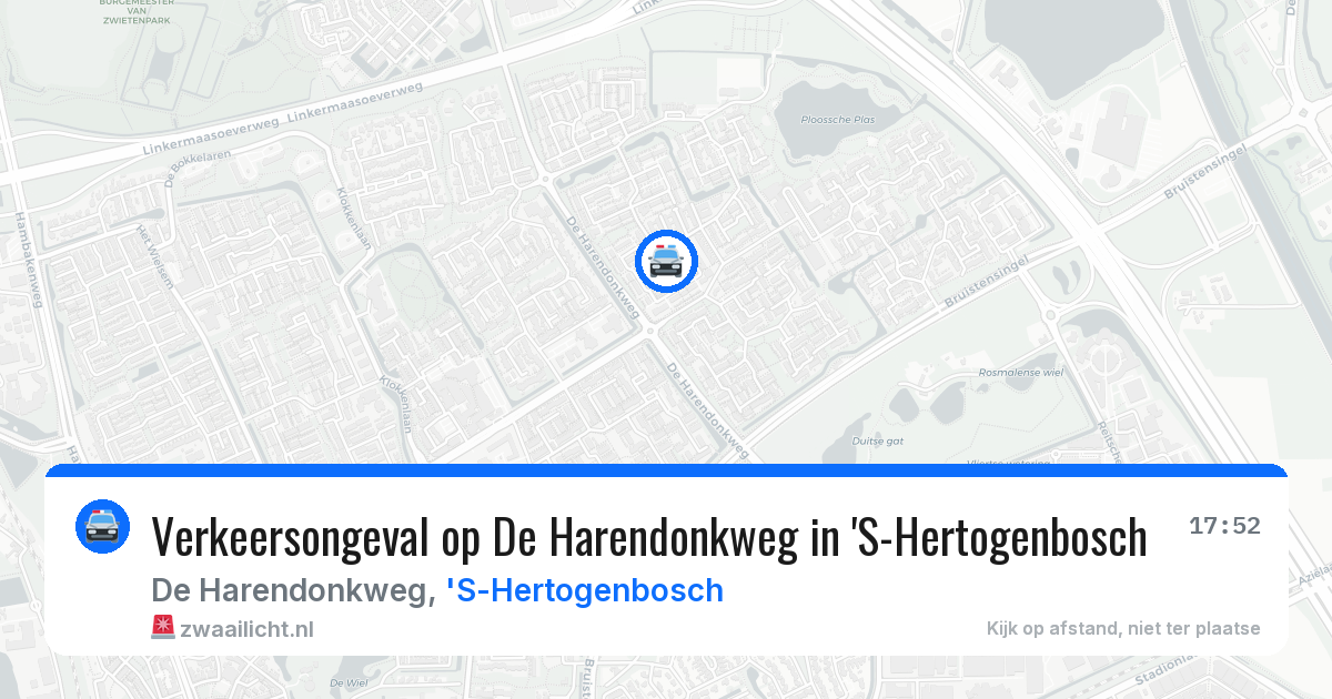 Verkeersongeval op De Harendonkweg in 'S-Hertogenbosch — 2 jul 2026