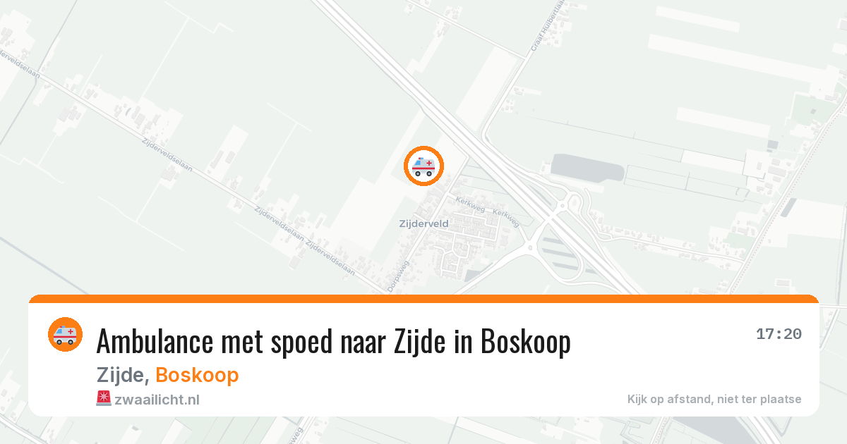 Ambulance met spoed naar Zijde in Boskoop — 27 jan 2026