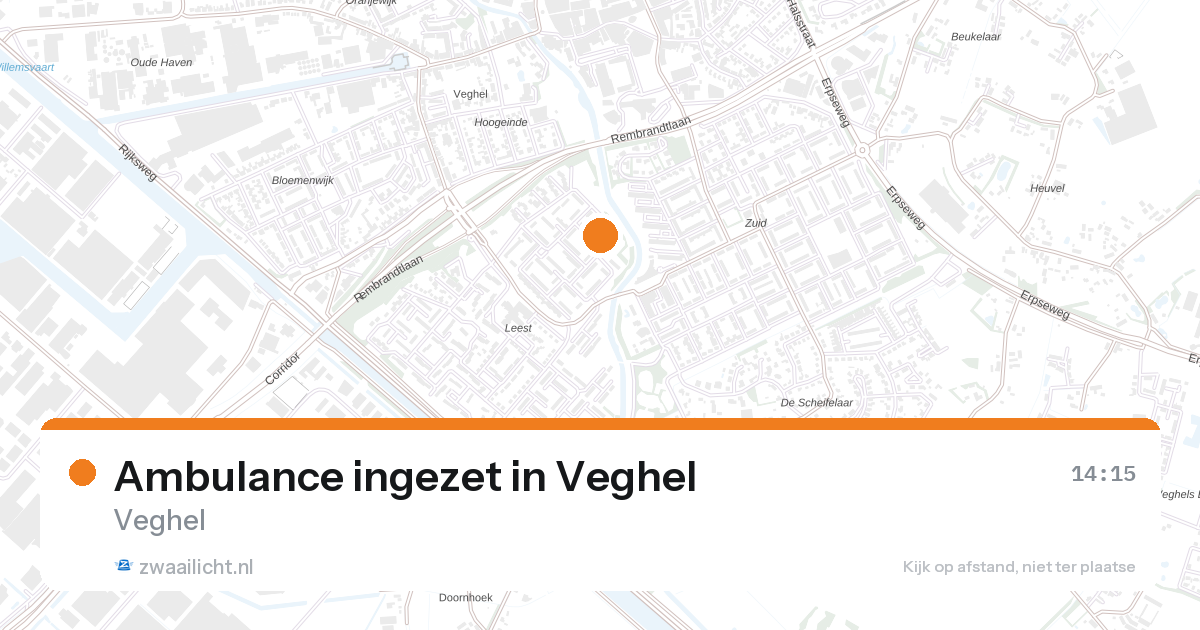 Ambulance ingezet in Veghel — 28 aug 2026