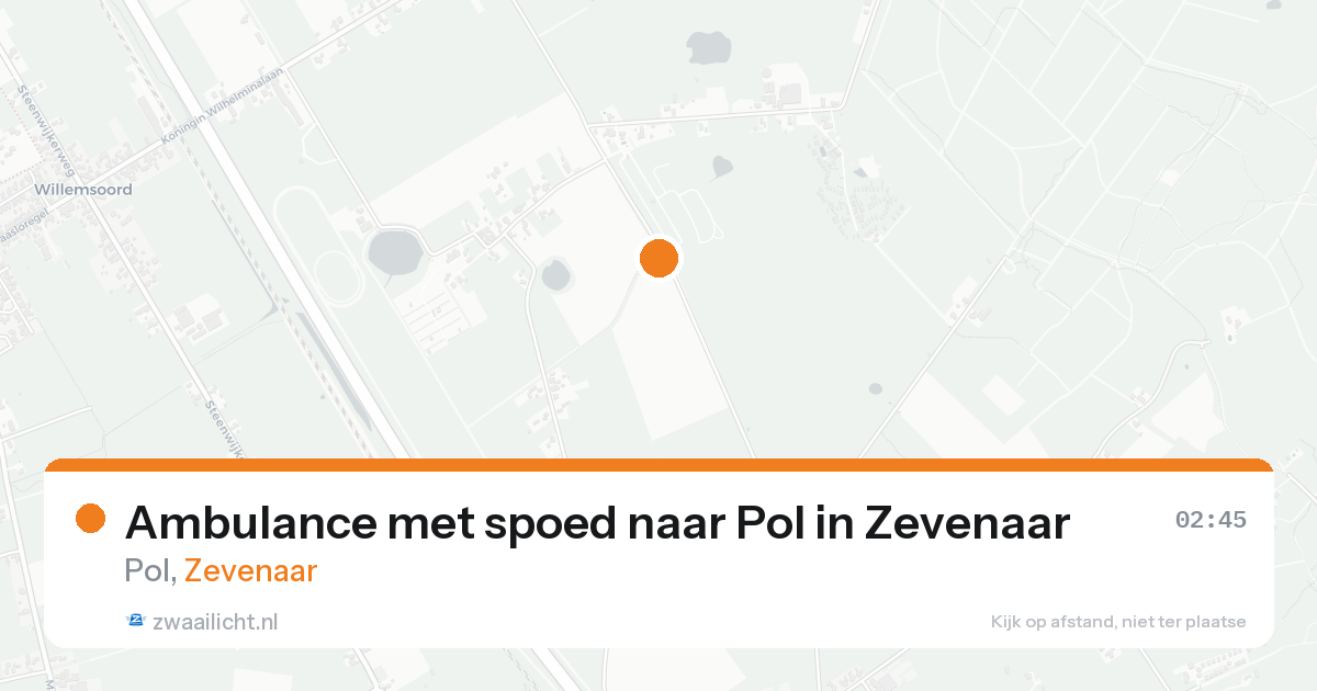 Ambulance met spoed naar Pol in Zevenaar — 22 aug 2026