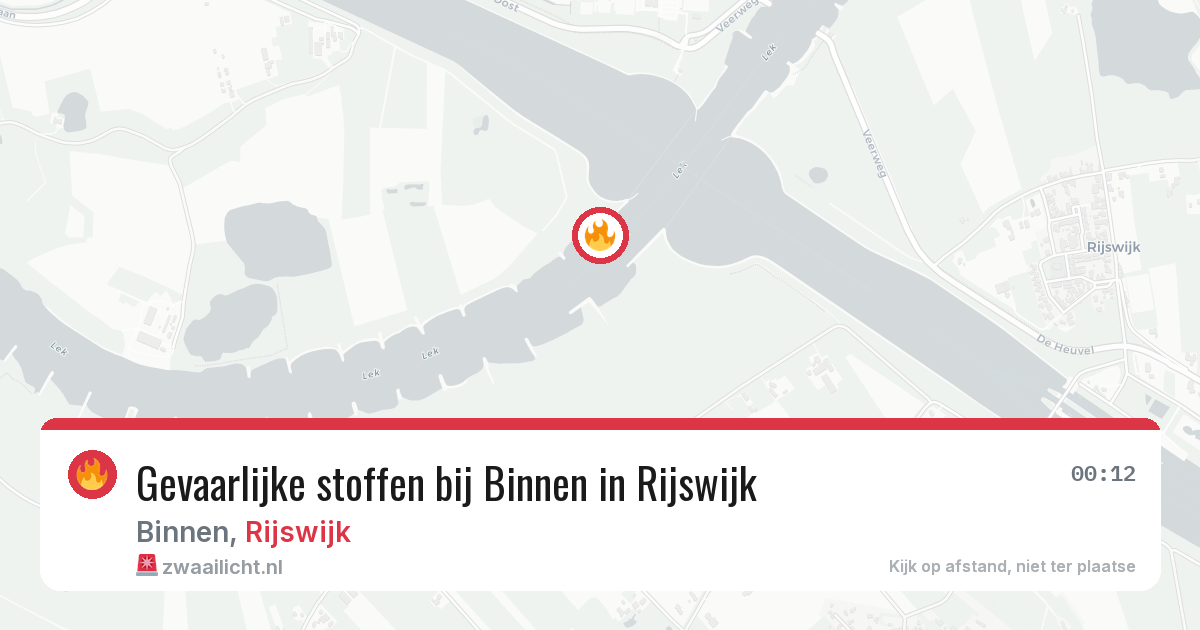 Gevaarlijke stoffen bij Binnen in Rijswijk — 22 mei 2026