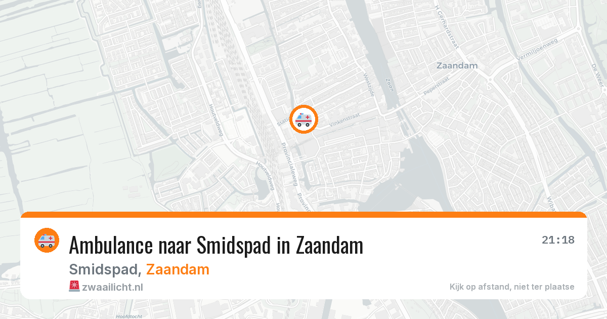 Ambulance naar Smidspad in Zaandam — 29 jul 2026