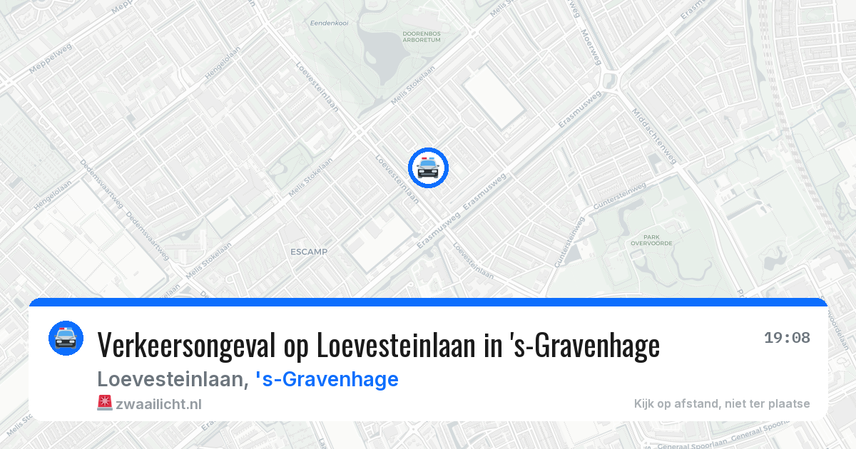 Verkeersongeval op Loevesteinlaan in 's-Gravenhage — 8 apr 2026