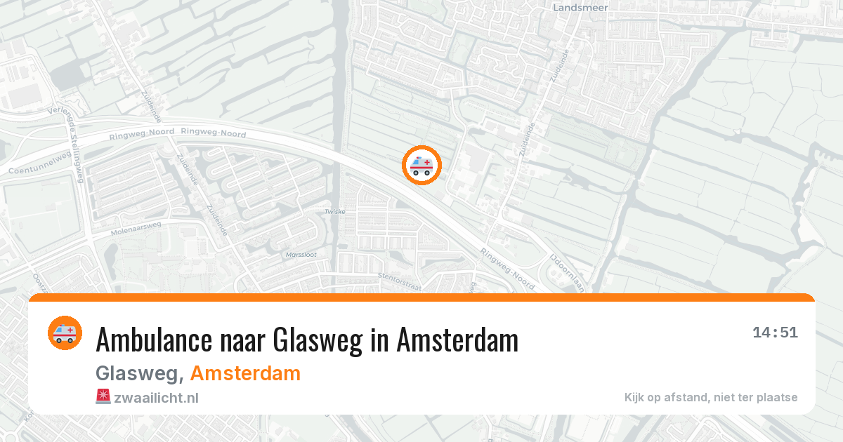 Ambulance naar Glasweg in Amsterdam — 30 jun 2026