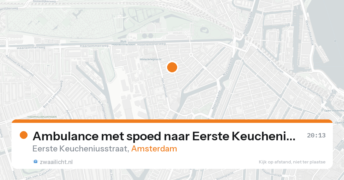 Ambulance met spoed naar Eerste Keucheniusstraat in Amsterdam — 14 jun 2026