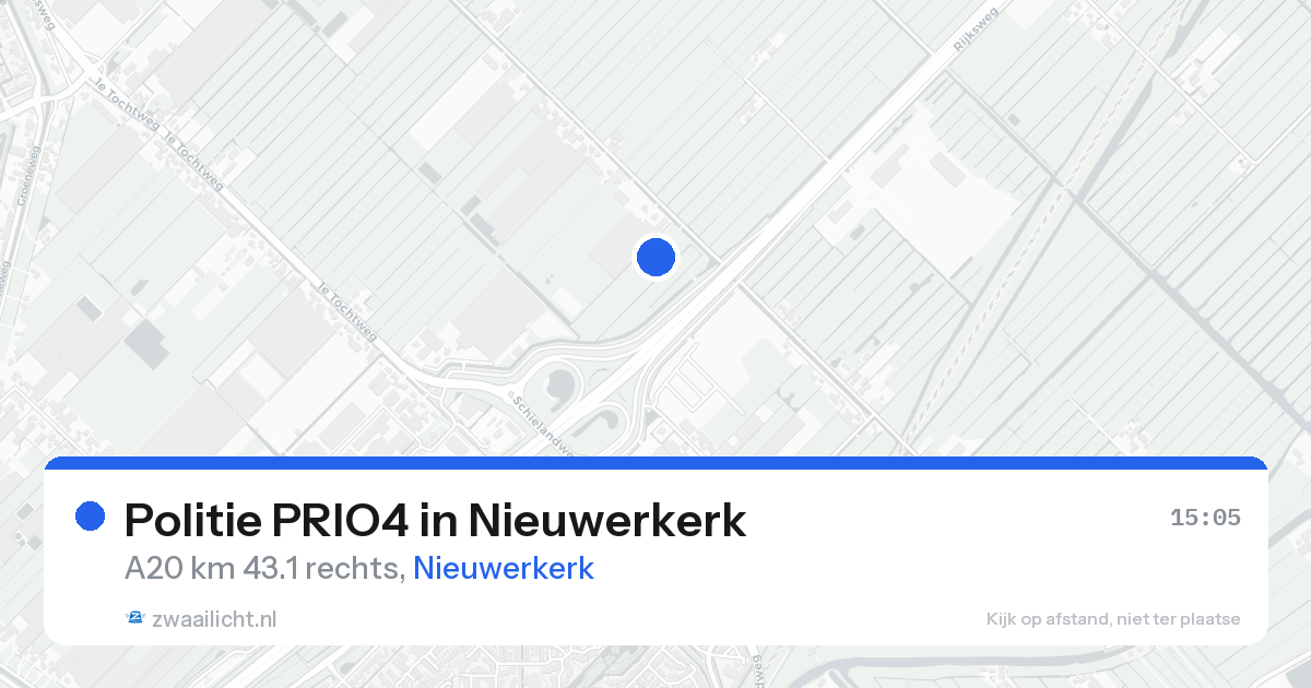Politie PRIO4 in Nieuwerkerk — 25 aug 2026 | 🚨 Zwaailicht.nl
