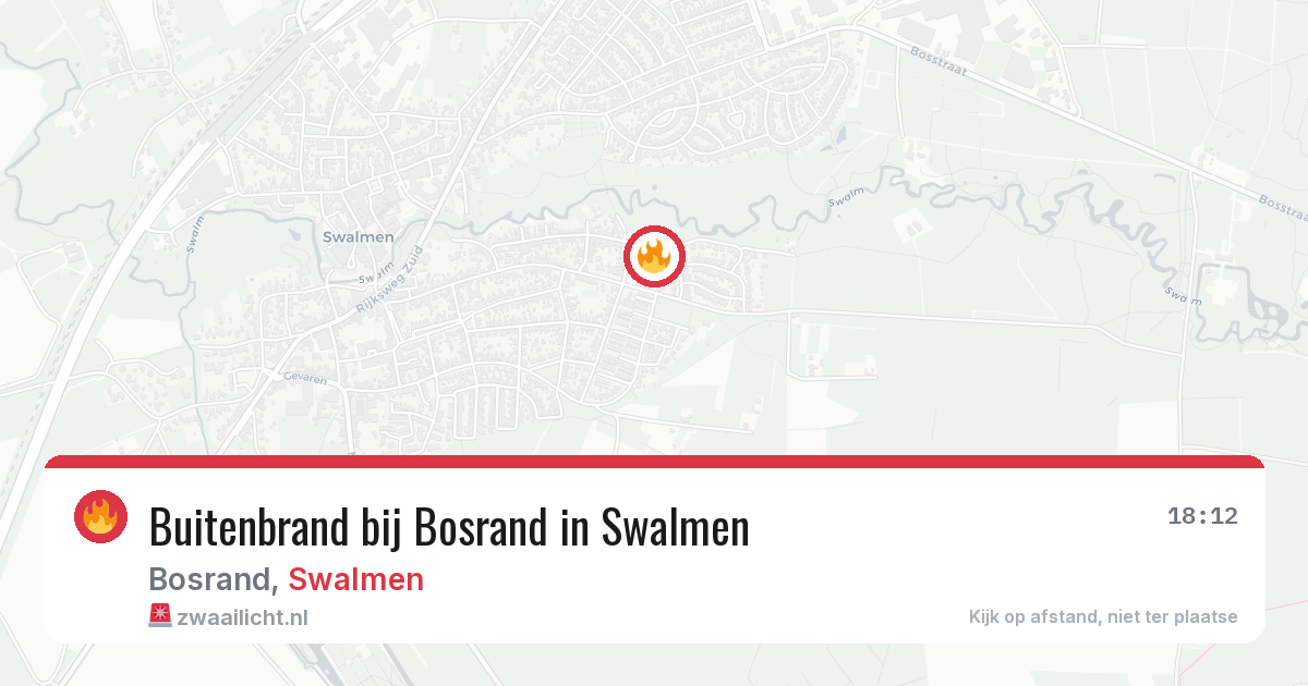 Buitenbrand bij Bosrand in Swalmen — 29 jul 2026