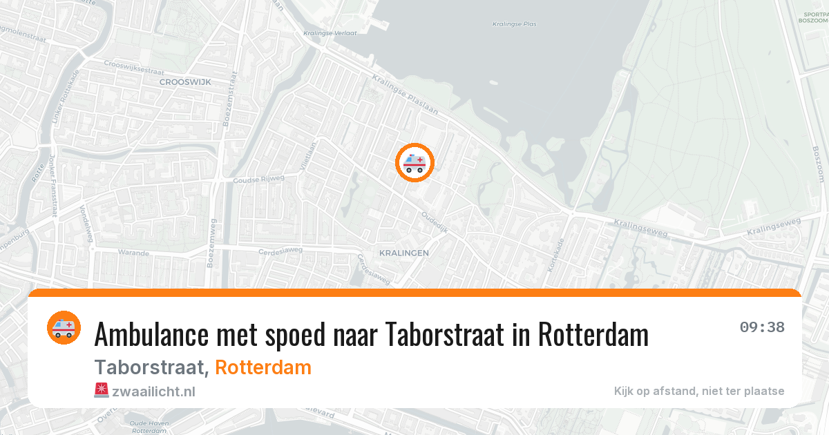 Ambulance met spoed naar Taborstraat in Rotterdam — 3 apr 2026