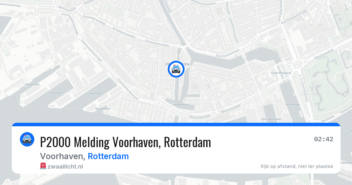 P2000 Melding Voorhaven, Rotterdam — 14 jun 2026