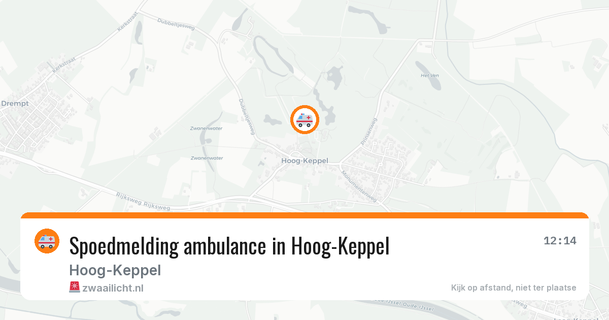 Spoedmelding ambulance in Hoog-Keppel — 2 mrt 2026