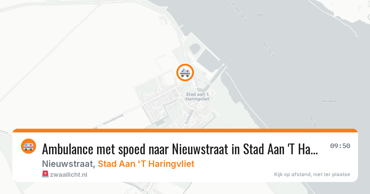 Ambulance met spoed naar Nieuwstraat in Stad Aan 'T Haringvliet — 2 jul 2026