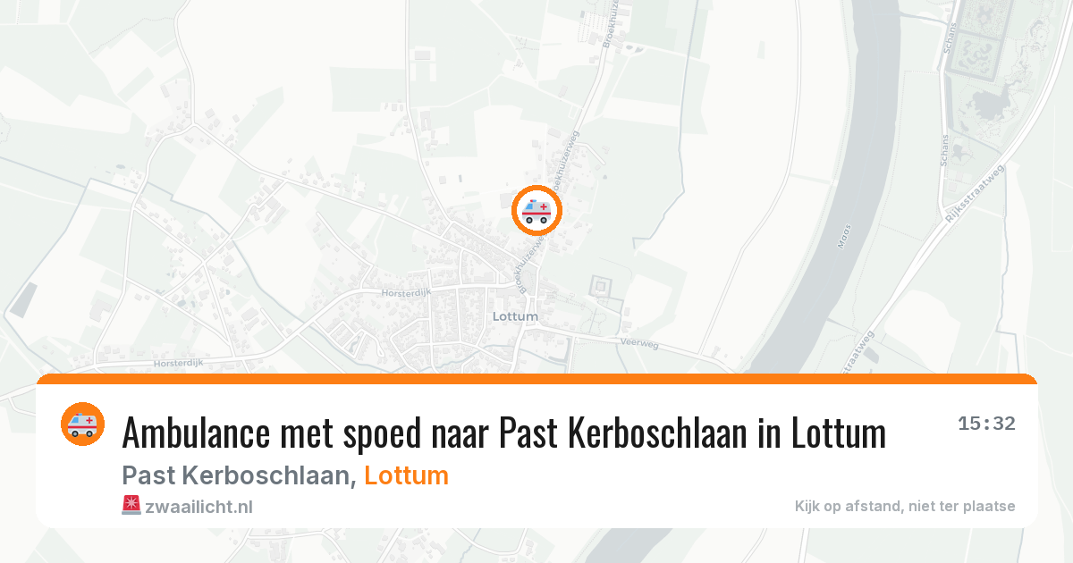 Ambulance met spoed naar Past Kerboschlaan in Lottum — 6 jul 2026