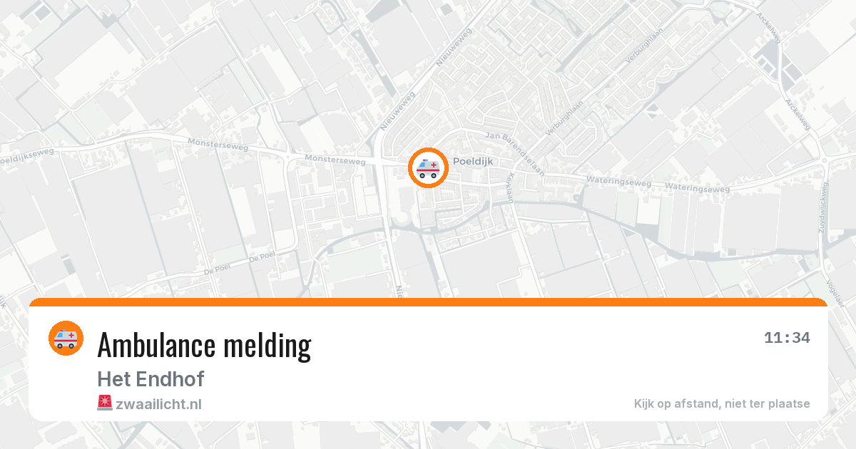 Ambulance melding — 21 mrt 2026