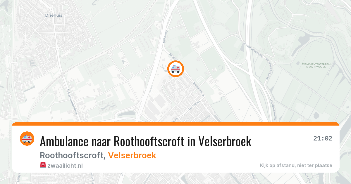 Ambulance naar Roothooftscroft in Velserbroek — 8 jun 2026