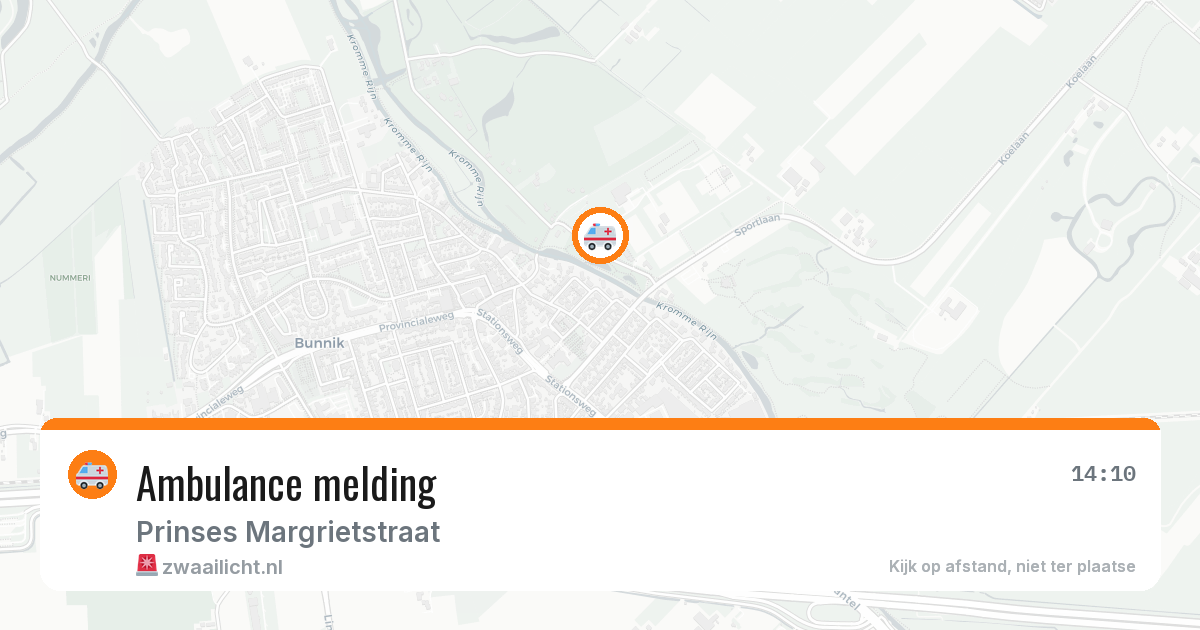 Ambulance melding — 10 mei 2026
