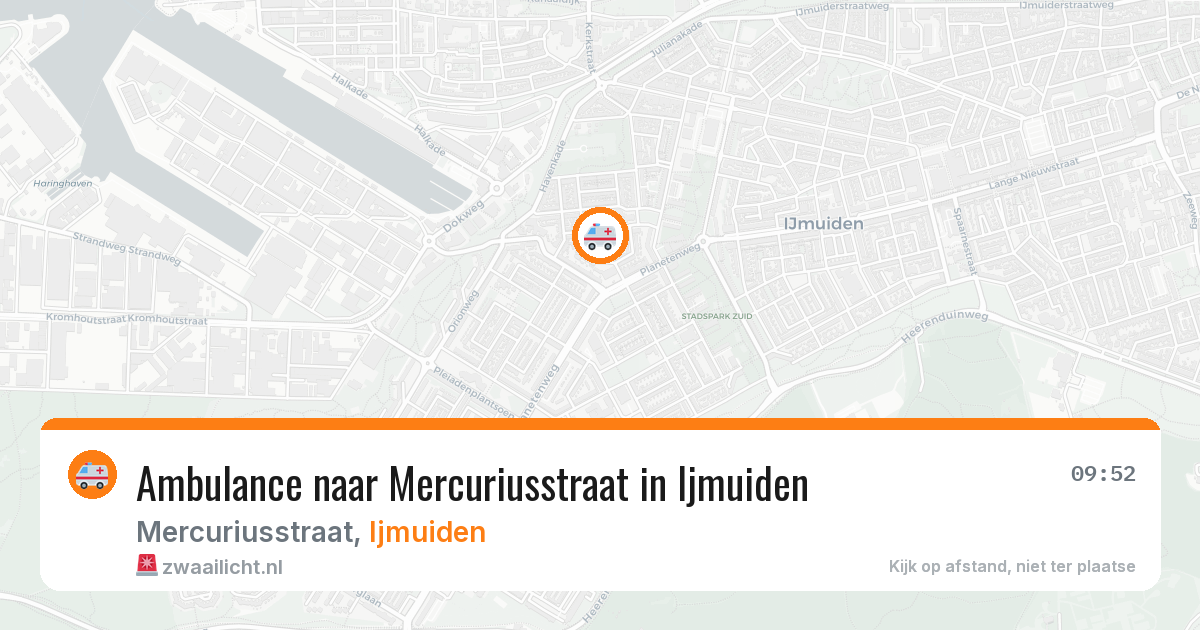 Ambulance naar Mercuriusstraat in Ijmuiden — 20 jun 2026