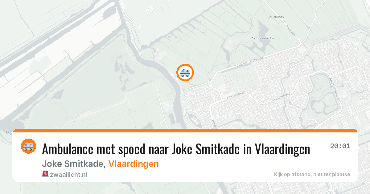 Ambulance met spoed naar Joke Smitkade in Vlaardingen — 27 jun 2026