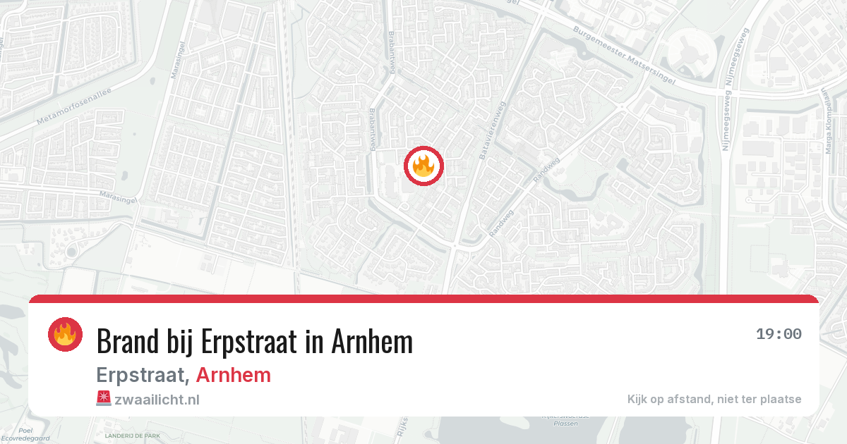 Brand bij Erpstraat in Arnhem — 29 mei 2026