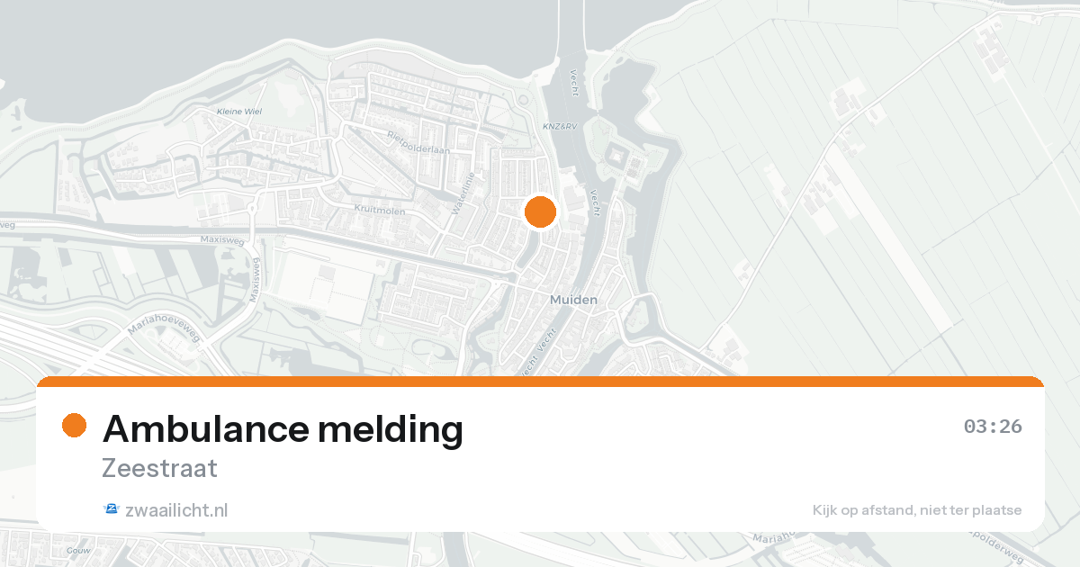 Ambulance melding — 10 mei 2026