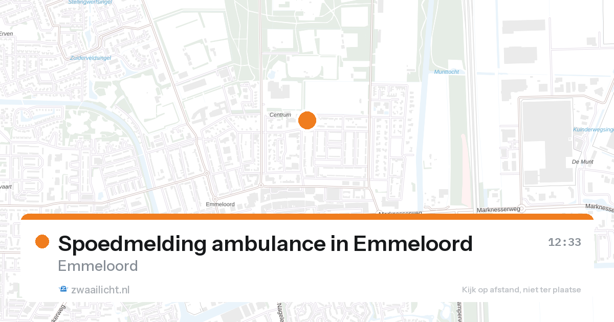 Spoedmelding ambulance in Emmeloord — 26 aug 2026