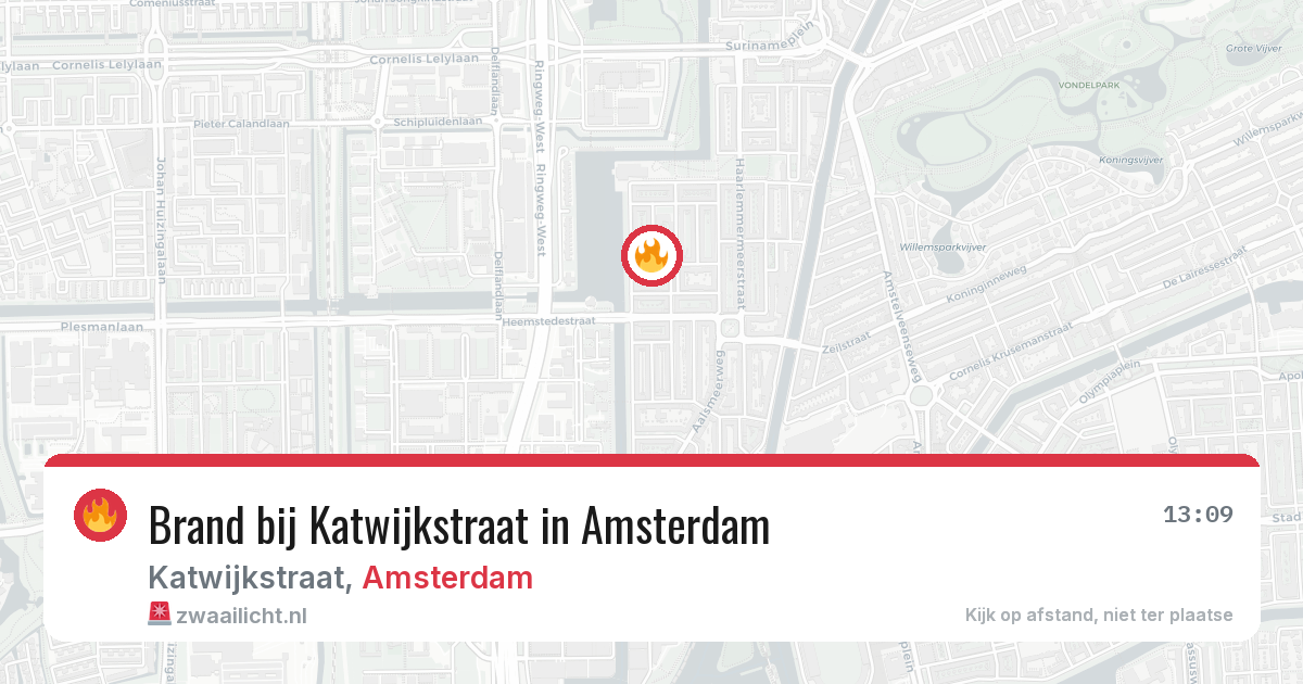 Brand bij Katwijkstraat in Amsterdam — 29 mei 2026