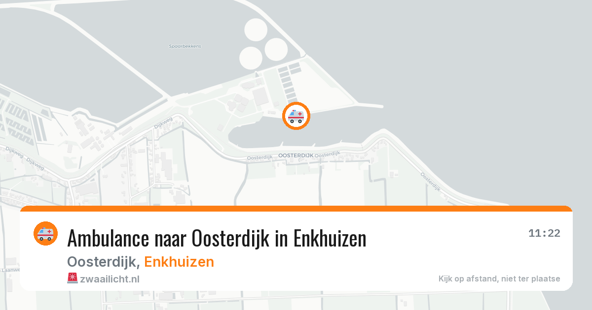 Ambulance naar Oosterdijk in Enkhuizen — 11 apr 2026