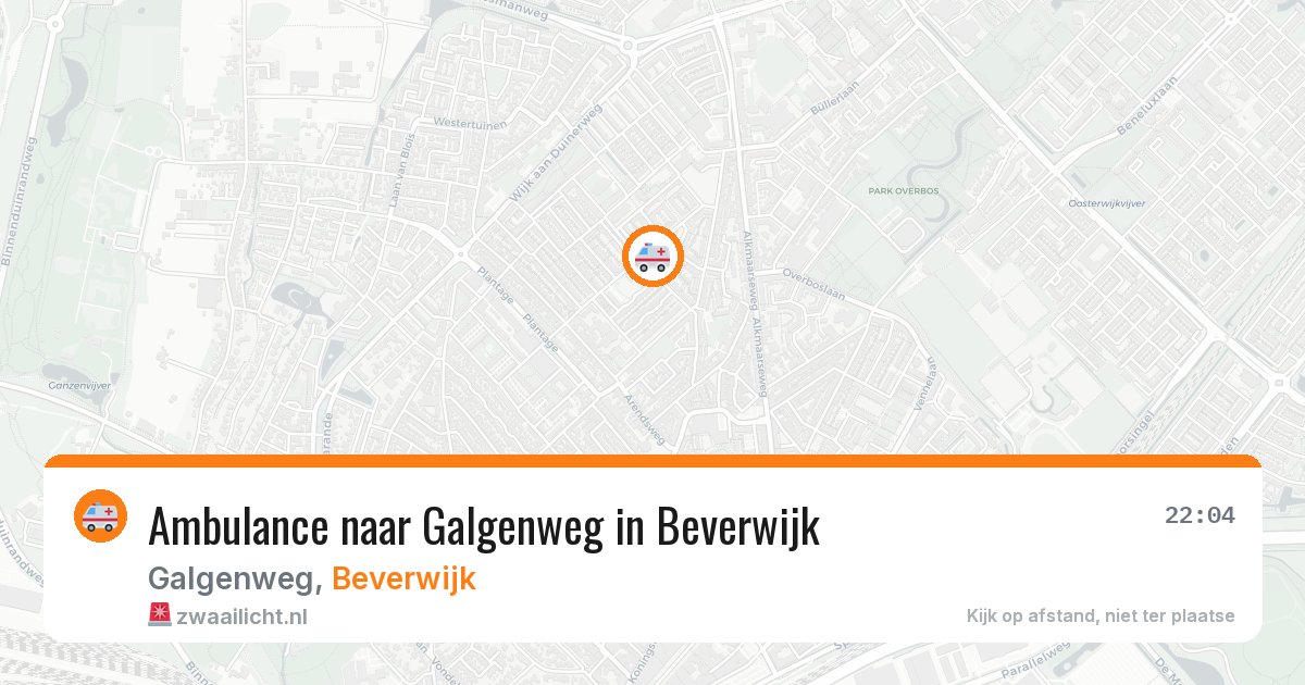 Ambulance naar Galgenweg in Beverwijk — 21 mei 2026