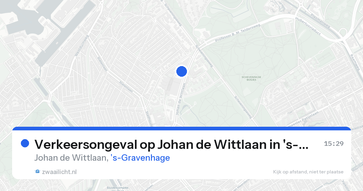 Verkeersongeval op Johan de Wittlaan in 's-Gravenhage — 25 aug 2026