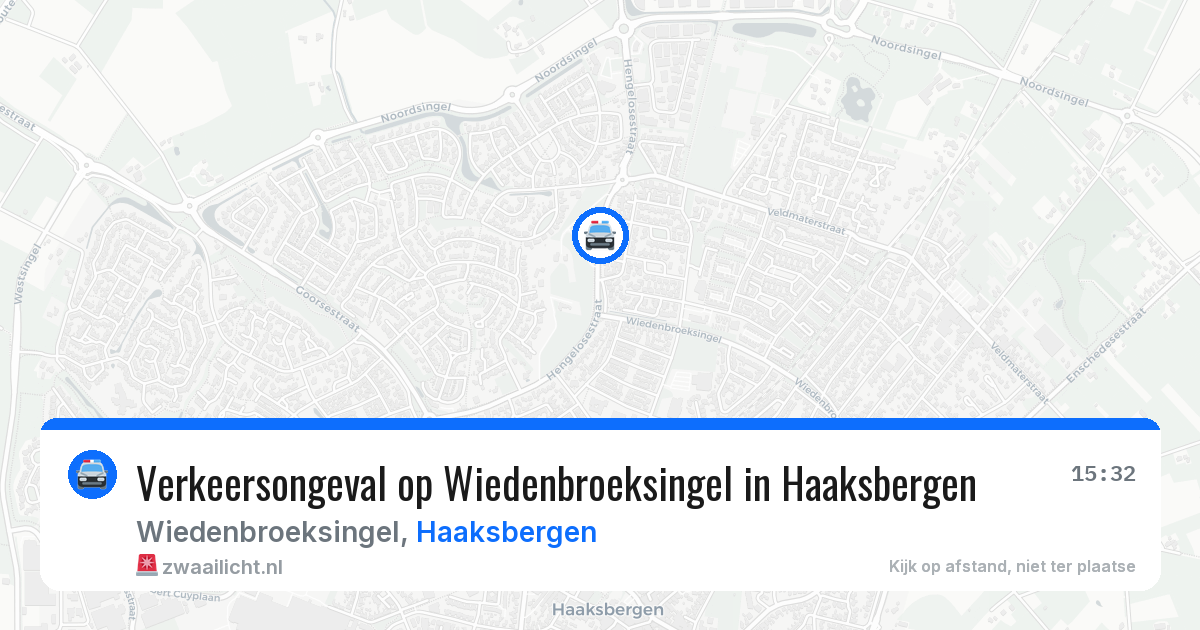 Verkeersongeval op Wiedenbroeksingel in Haaksbergen — 9 apr 2026