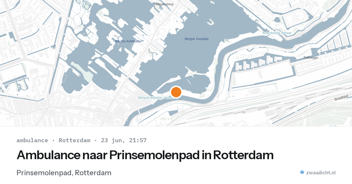 Ambulance naar Prinsemolenpad in Rotterdam — 23 jun 2026