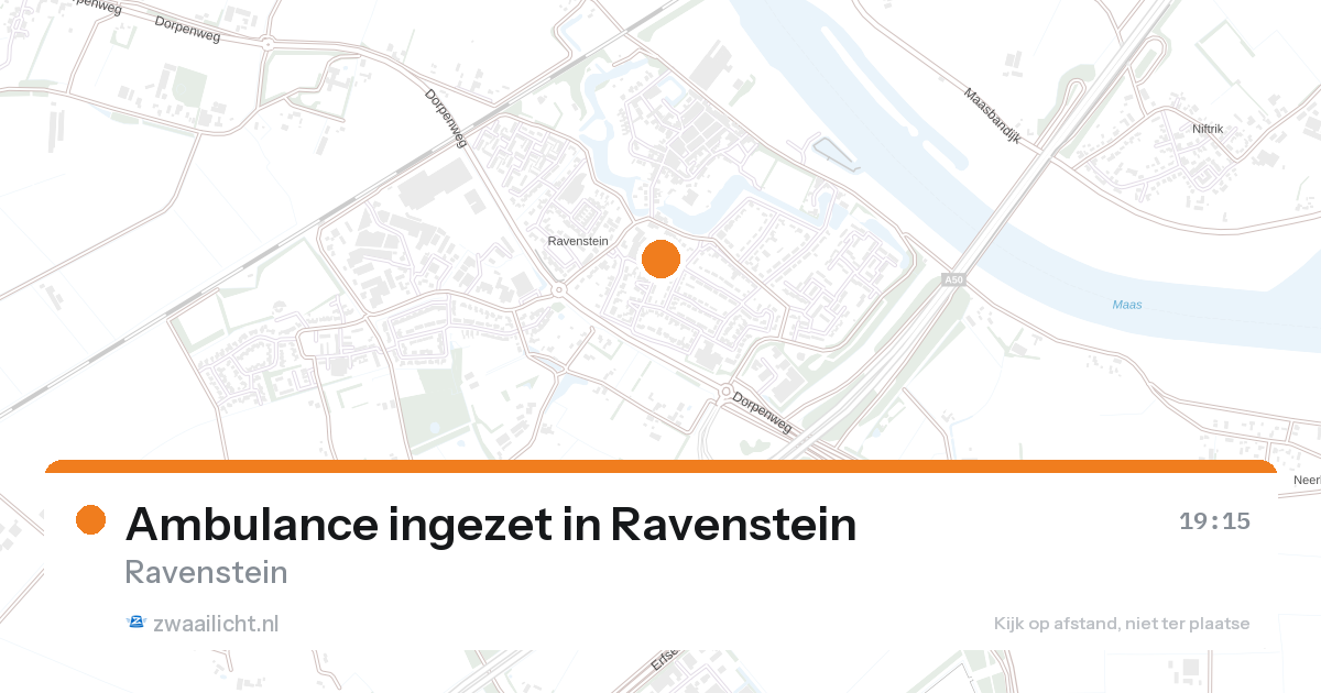Ambulance ingezet in Ravenstein — 23 aug 2026