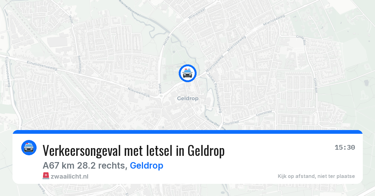 Verkeersongeval met letsel in Geldrop — 27 apr 2026