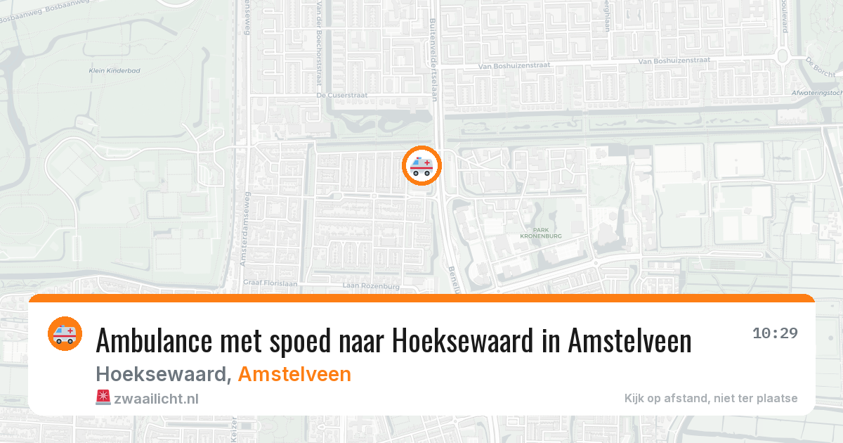 Ambulance met spoed naar Hoeksewaard in Amstelveen — 30 jun 2026