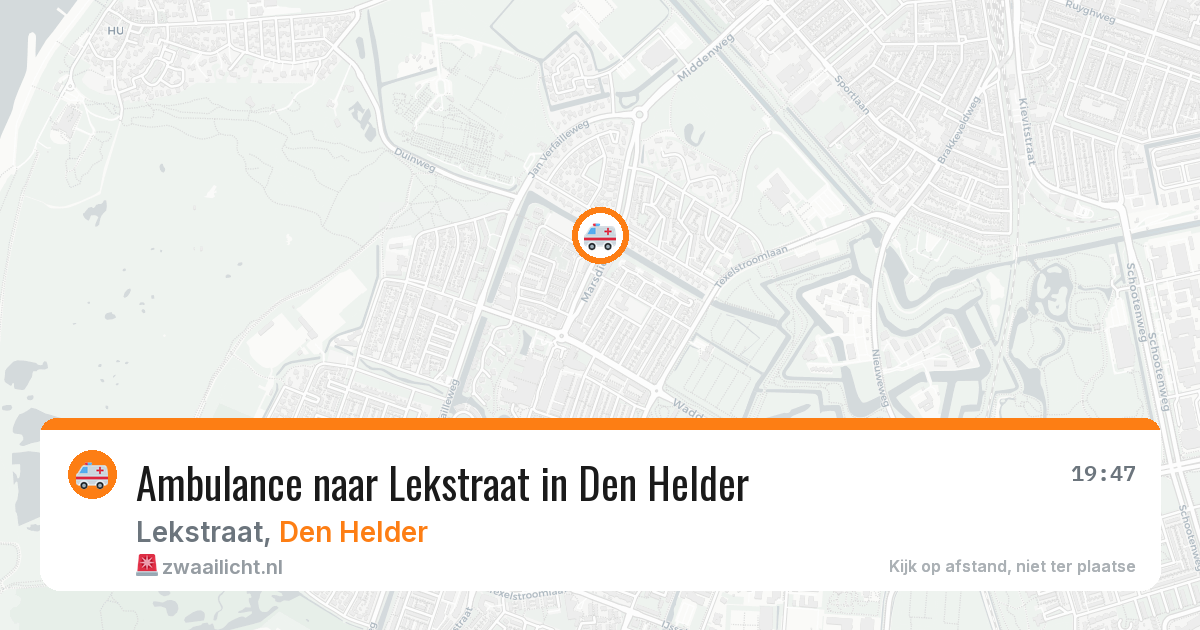 Ambulance naar Lekstraat in Den Helder — 8 apr 2026