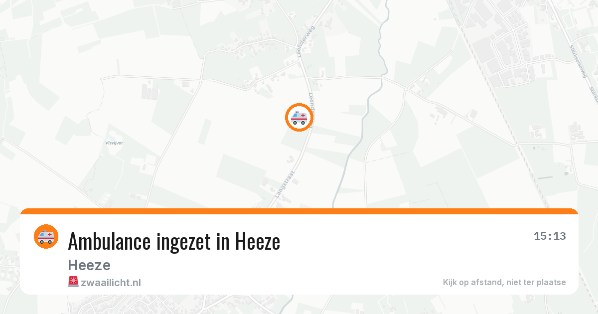 Ambulance ingezet in Heeze — 11 aug 2026