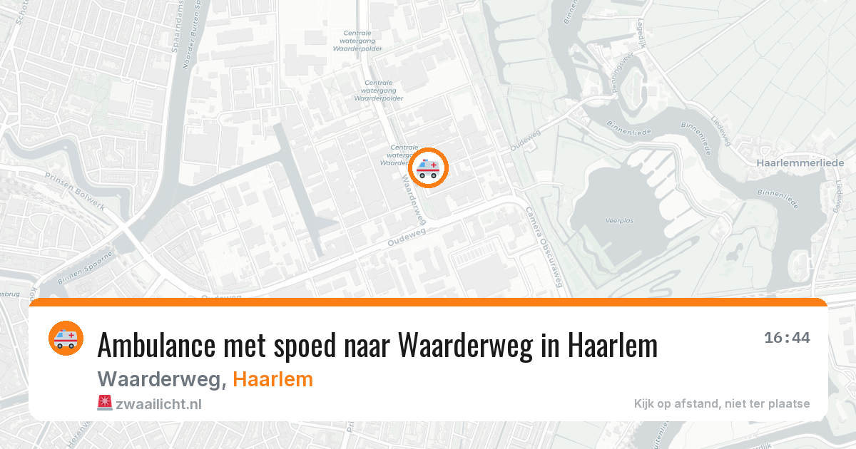 Ambulance met spoed naar Waarderweg in Haarlem — 10 apr 2026