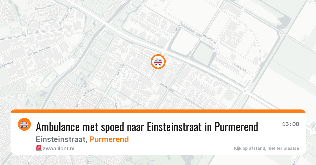 Ambulance met spoed naar Einsteinstraat in Purmerend — 31 mrt 2026