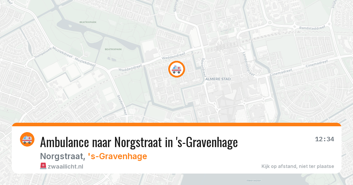 Ambulance naar Norgstraat in 's-Gravenhage — 7 apr 2026