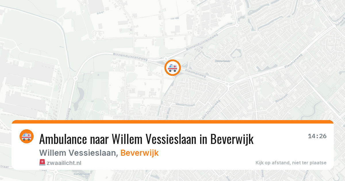 Ambulance naar Willem Vessieslaan in Beverwijk — 28 mei 2026
