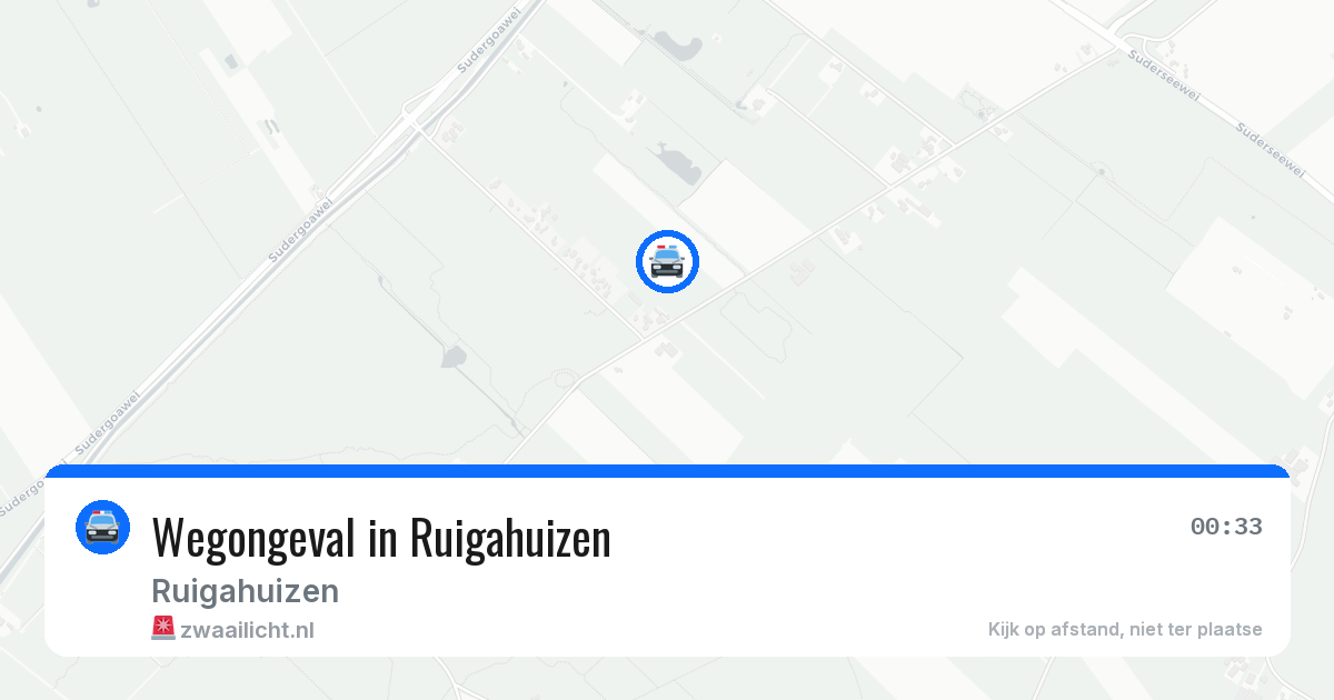 Wegongeval in Ruigahuizen — 28 mei 2026