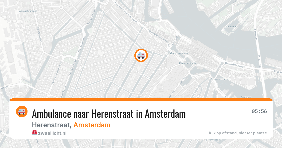 Ambulance naar Herenstraat in Amsterdam — 4 aug 2026