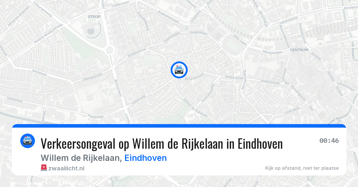 Verkeersongeval op Willem de Rijkelaan in Eindhoven — 14 jun 2026