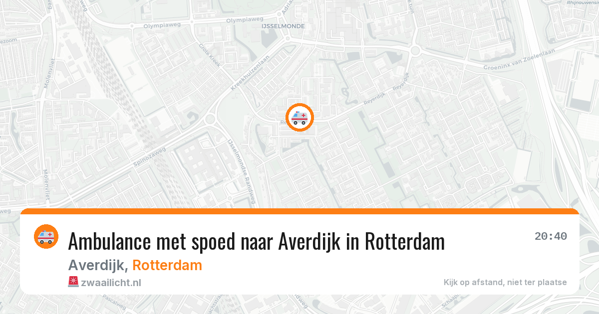 Ambulance met spoed naar Averdijk in Rotterdam — 5 jul 2026