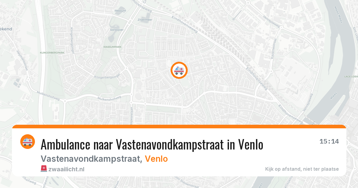 Ambulance naar Vastenavondkampstraat in Venlo — 30 mei 2026
