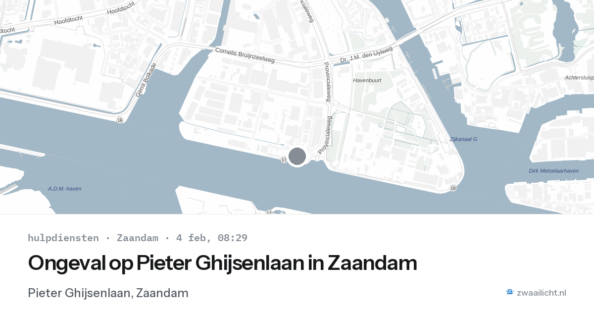 Ongeval op Pieter Ghijsenlaan in Zaandam — 4 feb 2026