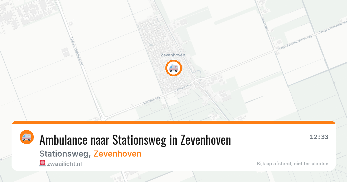 Ambulance naar Stationsweg in Zevenhoven — 16 mei 2026