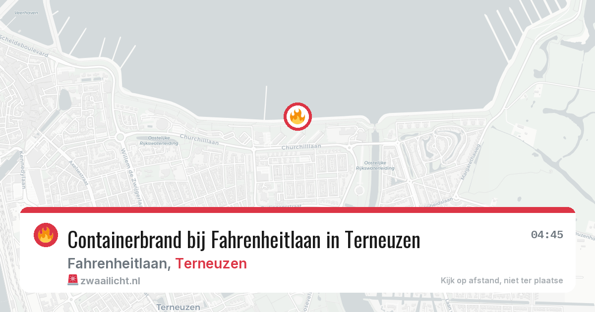 Containerbrand bij Fahrenheitlaan in Terneuzen — 2 jun 2026