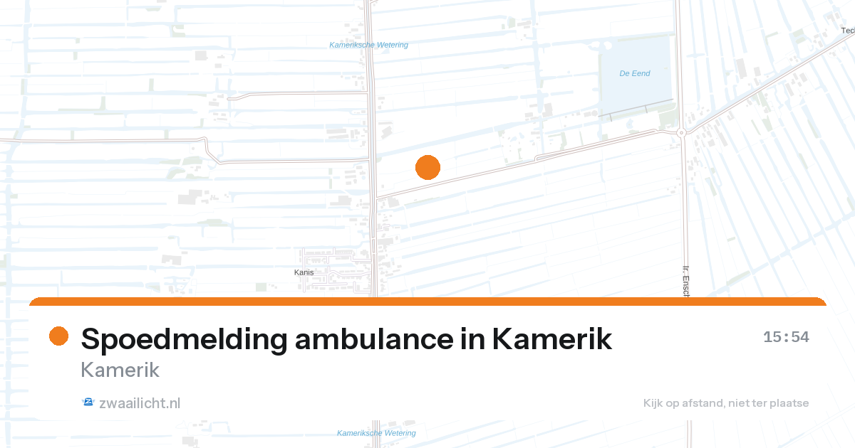 Spoedmelding ambulance in Kamerik — 26 aug 2026