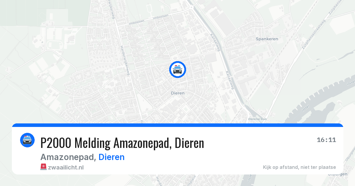 P2000 Melding Amazonepad, Dieren — 27 jun 2026