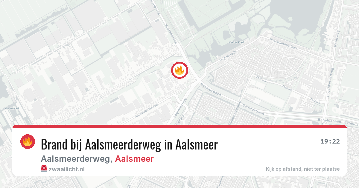 Brand bij Aalsmeerderweg in Aalsmeer — 5 aug 2026